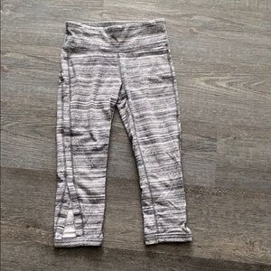 Womens small capri leggings grey and white